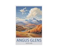 Puzzle en Bois Puzzles Classiques 1000 Pièces，Angus Glens, Écosse，Jigsaw Jeu Éducatif Intellectuel Difficile Et Défi Cadeau（75x50cm）-IJ31