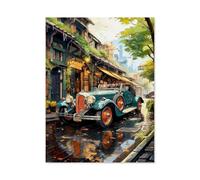 Puzzle en Bois Puzzles Classiques 1000 Pièces，Voiture Vintage，Jigsaw Jeu Éducatif Intellectuel Difficile Et Défi Cadeau（75x50cm）-AB2