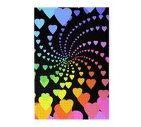 Puzzle en Bois Rainbow Hearts pour Adultes, 1000 pièces