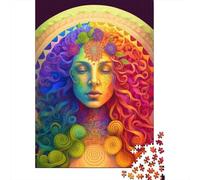 Puzzle en bois Rainbow Spirit 1000 pièces pour adultes, jeu éducatif, jouet, cadeau pour la veille de Noël, 1000 pièces (38 x 26 cm)