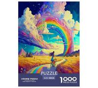 Puzzle en Bois Rainbow Spirit Symbole Art Classiques Jouets Défi Cadeau Unique Mystique 1000 Pièces Divertissement Adultes Et Enfants 38x26cm/1000pcs