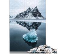 Puzzle en Bois « Reflet d'un Iceberg » de 500 pièces - Puzzle Unique et créatif - Cadeau pour Adultes, Jeu Familial Stimulant - 500 pièces (52 x 38 cm)
