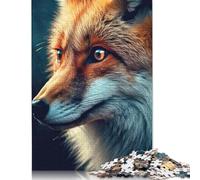 Puzzle en Bois représentant Un Renard en Gros Plan, 500 pièces, pour Adultes et Adolescents, à partir de 12 Ans (52 x 38 cm).