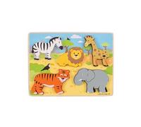 Puzzle en bois Safari, 5dlg.