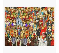 Puzzle en bois Saints, Tous les saints, Saints catholiques 300 pièces 38x26 cm jouet décoration mura