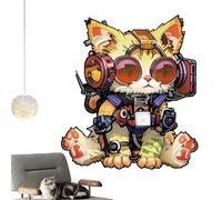 Puzzle en Bois sur Le Thème du Chat | Casse-Tête en Forme d'animal | Chat avec Casque Audio Puzzles Défiants - pour Décoration De La Maison Et du Salon pour Adultes Et Amateurs De