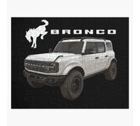 Puzzle en bois SUV Ford Bronco MURICA blanc Badlands 300 pièces 38x26 cm jouet décoration mura
