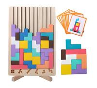Puzzle en Bois Tetris,Casse-tête en Bois, Développement Motricité et Coordination,Jouets éducatifs,Puzzle Enfant 3 4 5 6 7 Ans, Jeux Montessori, Cadeau pour Enfant
