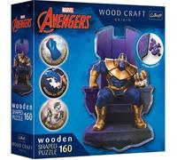 Puzzle en bois Thanos sur son trône - TREFL - 160 pièces - Marvel - Dessins animés et BD