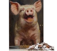 Puzzle en Bois The Watching Fox 1000 pièces pour Adultes, Jeu éducatif, défi, 1000 pièces (75 x 50 cm)