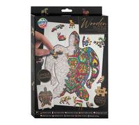 Puzzle en bois tortue, 130 pièces.