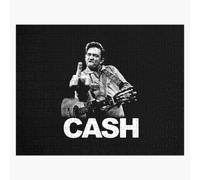 Puzzle en bois Vendre Johnny Cash avec sa guitare et son majeur 300 pièces 38x26 cm jouet décoration mura
