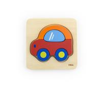 Puzzle en bois viga 50172 - mes premiers puzzles, la voiture