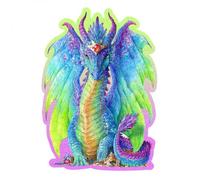 Puzzle en bois - dragon multicolor TU