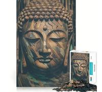 Puzzle en Bois Zen Nature Bouddha pour Adultes,1000 pièces,pour stimuler la Concentration et se divertir Taille Uniforme,pièces précises,activité de Partage idéale avec Vos Proches (38x26cm)