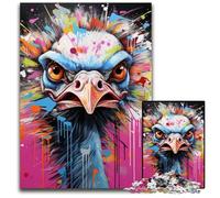 Puzzle en Carton 1000 pièces Graffiti d'autruche pour Adultes, Casse-tête Stimulant - Jouet Relaxant pour Adolescents 26x38cm / 10,23x14,96 Pouces