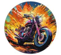 Puzzle en Carton coloré représentant Une Moto pour Adultes, 1 000 pièces, idéal pour Les Anniversaires, Les fêtes et Noël 67,5 x 67,5 cm