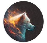 Puzzle en Carton Fantasy Wolf 1000 pièces, pour la fête des mères, Les Anniversaires et Noël (67,5 x 67,5 cm)