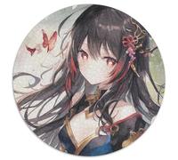 Puzzle en Carton Genshin Impact Hu Tao 1000 pièces, pour la fête des mères, Les Anniversaires et Noël (67,5 x 67,5 cm)