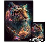 Puzzle en Carton Spirit Tiger 1000 pièces pour Adultes, pour Les Amoureux du Voyage et Les Couples, Jouet Stimulant 26x38cm/10,23x14,96 Pouces