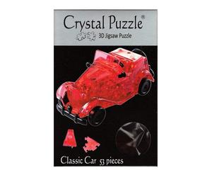 Puzzle en cristal 3D voiture classique rouge - LatestBuy