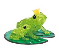 Puzzle en Cristal - Couple de Grenouilles 3D Vert - Design Transparent - 43 pièces - Kit de Construction pour Enfants et Adultes HCM Kinzel