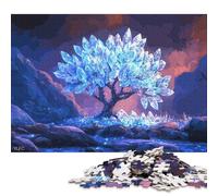 Puzzle en Cristal d'arbre pour Adultes et Adolescents 500 pièces Puzzle pour Adultes pour s'amuser en Famille et Passer Une soirée de Jeux 500 pièces (52 x 38 cm)