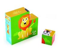Hape - E1619 - Puzzle Cubes Animaux de la Jungle, Vert