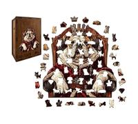 Puzzle en forme de chien - Conception animale irrégulière, Jeu de réflexion difficile, Planche à puzzle avec motif en relief amusant, Alternative de tapis de souris décoratif | Chambre pour les