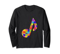 Puzzle en Forme de e Note de Musique pour autisme Manche Longue