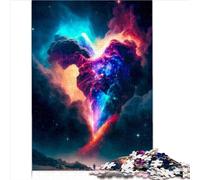 Puzzle en Forme de cœur pour Adultes, 1000 pièces, Puzzle en Bois pour Adultes et Enfants, Cadeau pour Toute la Famille, 1000 pièces (50 x 75 cm)