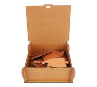 Puzzle en forme de cœur, puzzle artisanal en forme de cœur d'amour, puzzle en planche de densité marron clair avec boîte en bois, pièce de nom personnalisée pour anniversaires,