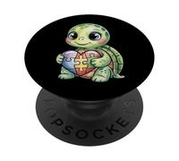 Puzzle en Forme de Tortue pour la Sensibilisation à l'Autisme PopSockets PopGrip Adhésif