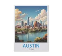 Puzzle en papier 1000 pièces, Austin Texas, jouets pour adultes et enfants, jeu de décompression (50 x 70 cm)-FH79