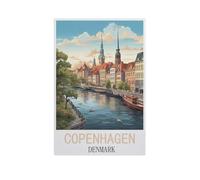 Puzzle en Papier 1000 Pieces，Copenhague, Danemark，Adultes Enfants Classique Jeu Cadeau（50x70cm）-AN9