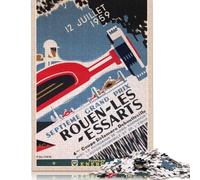 Puzzle en Papier 1000 pièces Grand Prix de Rouen Les Essarts 12 Juillet 1959 - Jeu pour Adultes et Adolescents - Puzzle en Carton - Jeu éducatif et ludique - 38 x 26 cm / 1000 pièces