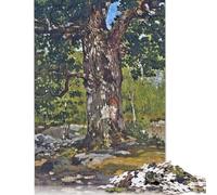 Puzzle en Papier 1000 pièces « Le Chêne de Bodmer » de Monet - Puzzle pour Adultes et Adolescents - Jeu éducatif en Carton - 38 x 26 cm / 1000 pièces