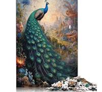 Puzzle en Papier 1000 pièces pour Adultes, ménagerie de paons Fiers, Puzzles, Cadeaux de Noël, Jeu éducatif, Jouet de défi, 38 x 26 cm, 1000 pièces
