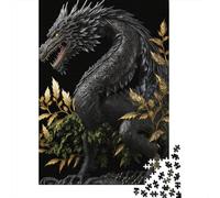 Puzzle en Papier 1000 Pièces pour Adultes Motif Dragon Courageux Jeu Éducatif Jouet de Défi 1000 Pièces (38x26cm)