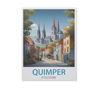 Puzzle en Papier 1000 Pieces,Quimper Finistère,Adultes Enfants Classique Jeu Cadeau(50x70cm)-GL45