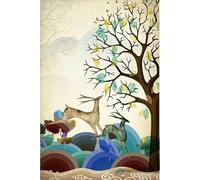 Puzzle en Papier 2000 pièces Cerf Porte-Bonheur, Jouets éducatifs pour Adultes, 70 x 100 cm