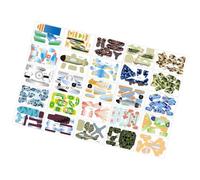Puzzle en papier 3D - 10,2 cm - Kit de bricolage en papier EVA - Jeu éducatif - 25 feuilles de puzzle à assembler créatif pour enfants, salle de classe, voyage, anniversaire, fête, cadeau d'invité