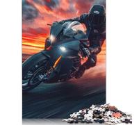 Puzzle en papier accélérant vers le coucher du soleil pour adultes et adolescents de plus de 14 ans. 1000 pièces (75 x 50 cm).