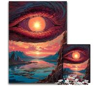 Puzzle en Papier « dans l'œil du Dragon » pour Adultes idéal pour Un Jeu Familial ou comme Cadeau décoratif 1 000 pièces (38 x 26 cm)