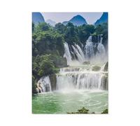 Puzzle en Papier De 1000 Pièces，Impressionnantes Chutes d’Eau de Detian au Vietnam et en Chine，Jouets De Décompression Éducatifs Et Intellectuels, Jeux Familiaux Amusants pour Enfants-C65