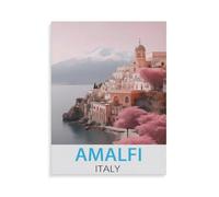 Puzzle en Papier De 1000 Pièces pour Adultes，Amalfi, Italie，Jouets De Décompression Éducatifs Et Intellectuels, Jeux Familiaux Amusants pour Enfants（38x26cm）-HY27