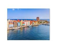 Puzzle en Papier De 1000 Pièces pour Adultes，Centre-Ville de Willemstad, Curaçao, Antilles néerlandaises，Jouets De Décompression Éducatifs Et Intellectuels, Jeux Familiaux Amusants s（38x26cm）-J25