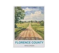 Puzzle en Papier De 1000 Pièces pour Adultes，Florence County Wisconsin，Jouets De Décompression Éducatifs Et Intellectuels, Jeux Familiaux Amusants pour Enfants（38x26cm）-HH62