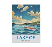 Puzzle en Papier De 1000 Pièces pour Adultes，Lake of The Ozarks，Jouets De Décompression Éducatifs Et Intellectuels, Jeux Familiaux Amusants pour Enfants（50x70cm）-CI96