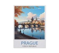 Puzzle en Papier De 1000 Pièces pour Adultes,Prague, Tchéquie, Paysage,Jouets De Décompression Éducatifs Et Intellectuels, Jeux Familiaux Amusants pour Enfants(38x26cm)-DW56